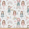 Printed Cotton TALINA White / Pink